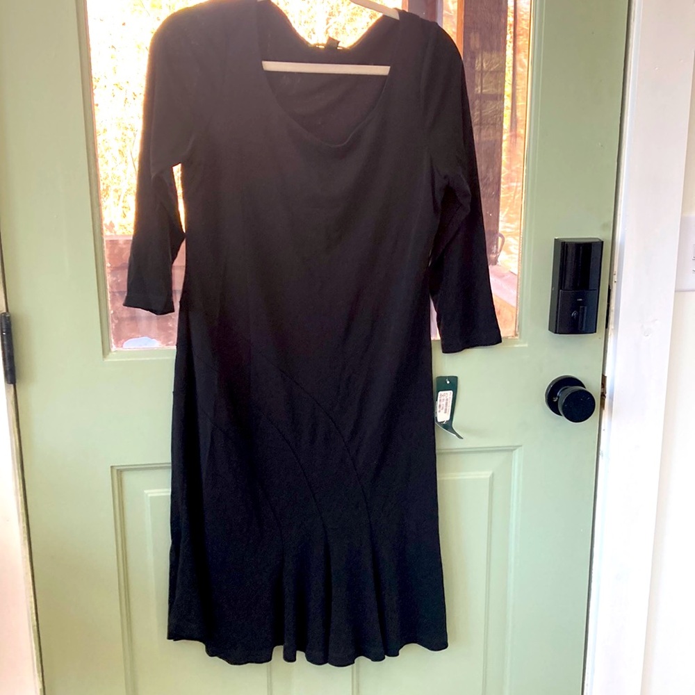 NWT $179 Ralph Lauren black versatile dress. Petite large. Office to cocktails.